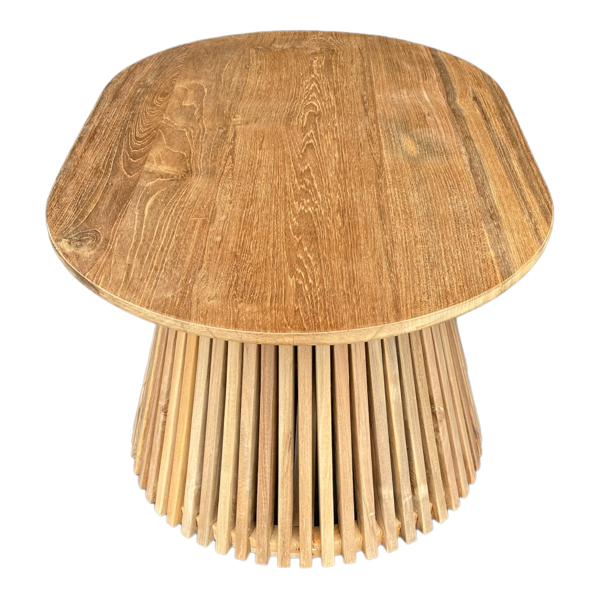 Amsar bijzet tafel ovaal Naturel 90cm