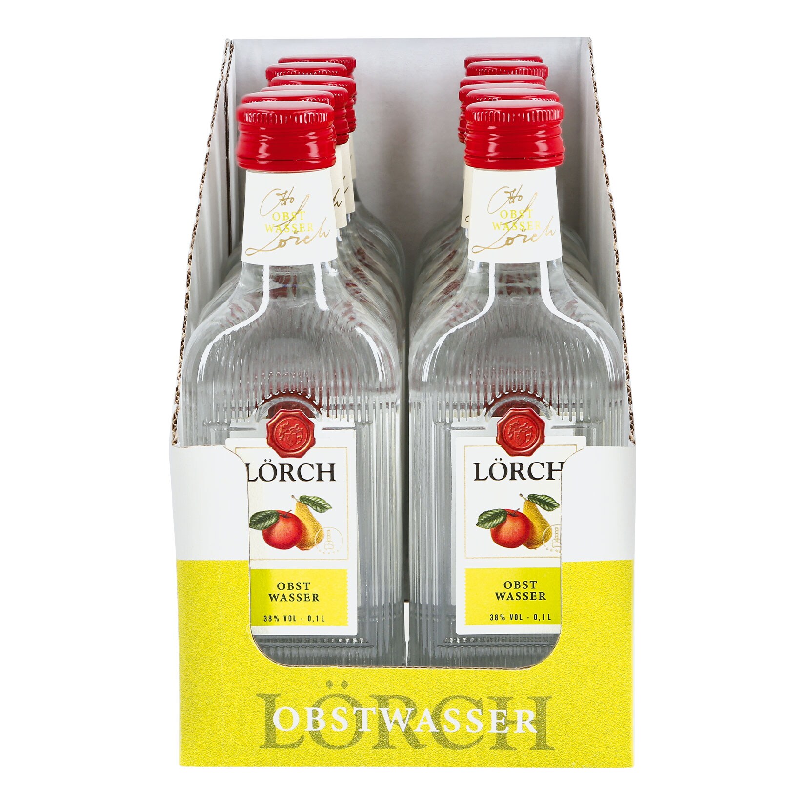 Lörch Obstwasser 38,0 % vol 100 ml, 12er Pack