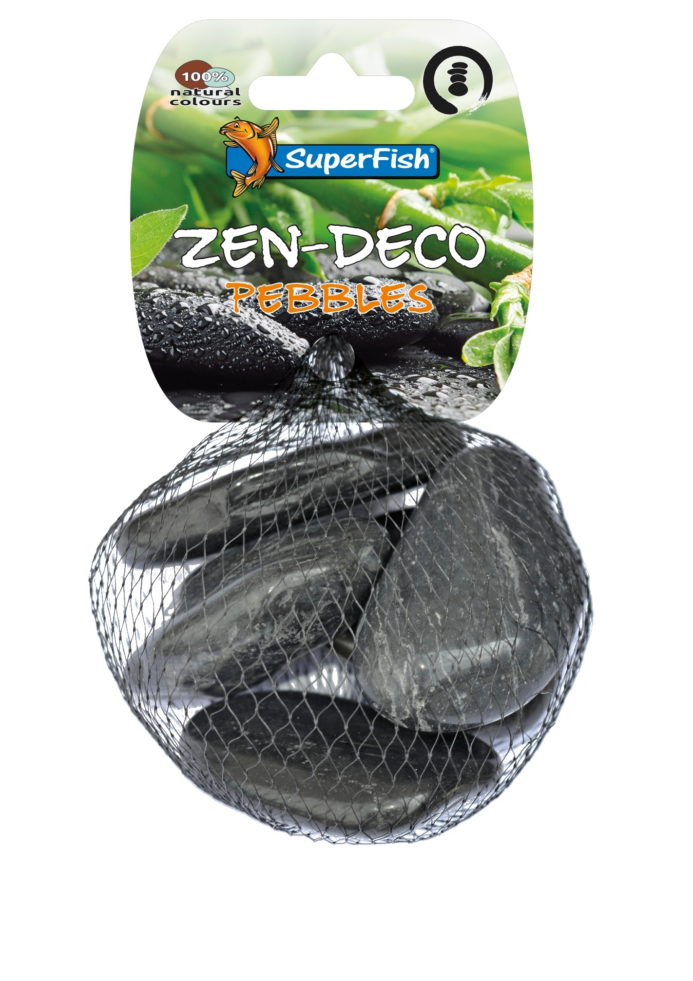 Zen Pebble M Zwart 450g