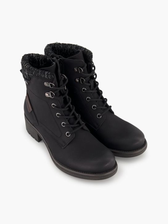 Graceland Schnür-Stiefelette Schwarz