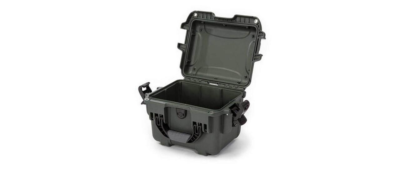 Kunststoffkoffer 908 - leer Olivgrün<br>Leichter, wasserdichter und robuster Hartschalenkoffer
