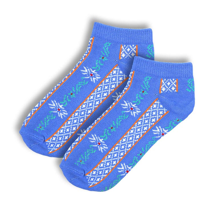 3er Set Sneaker Socks Ethno Set von 3 Paar Socken