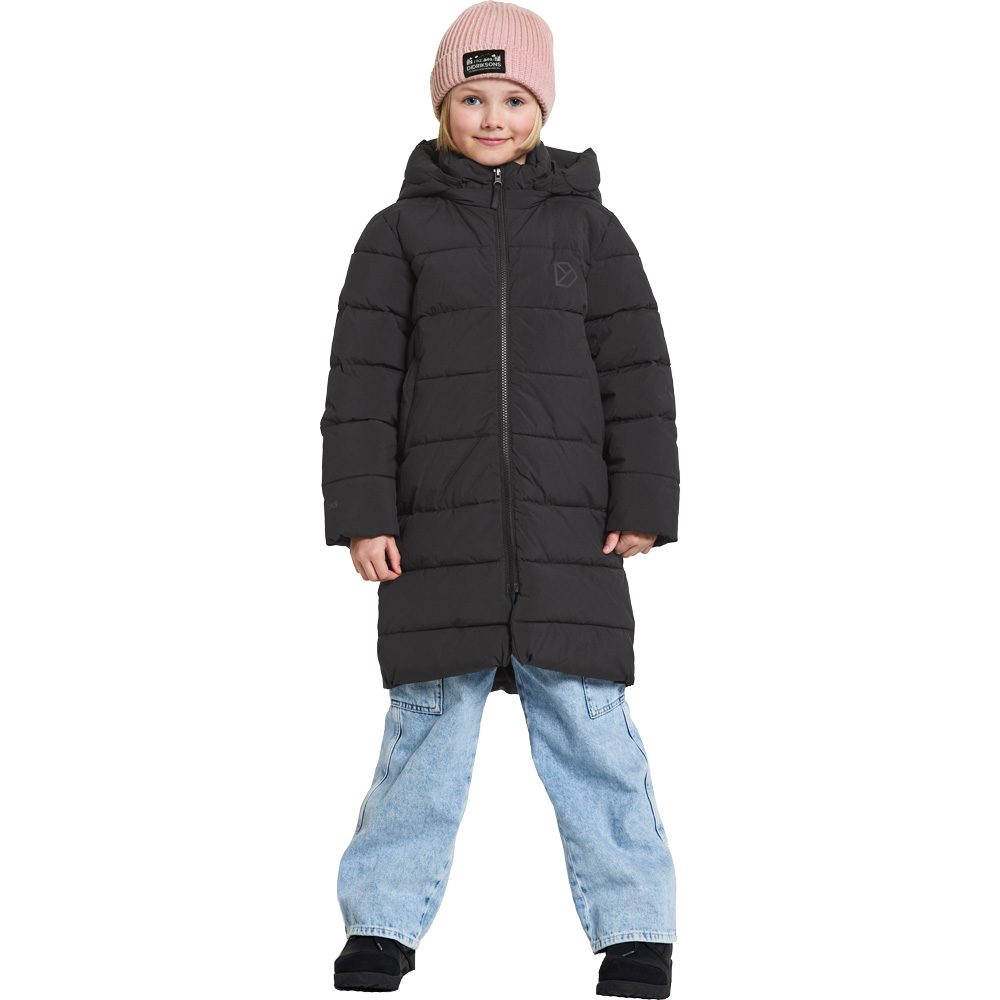 Didriksons Olivin Parka Kinder schwarz