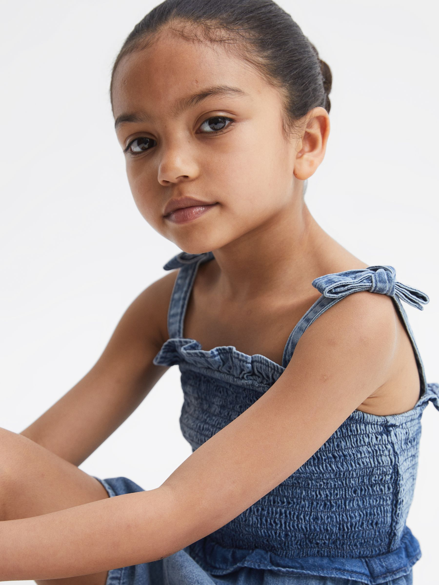 Reiss - Hattie - Denim playsuit