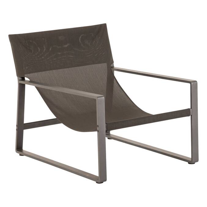 Fauteuil relax de jardin LAMBINIO Graphite & Gris foncé