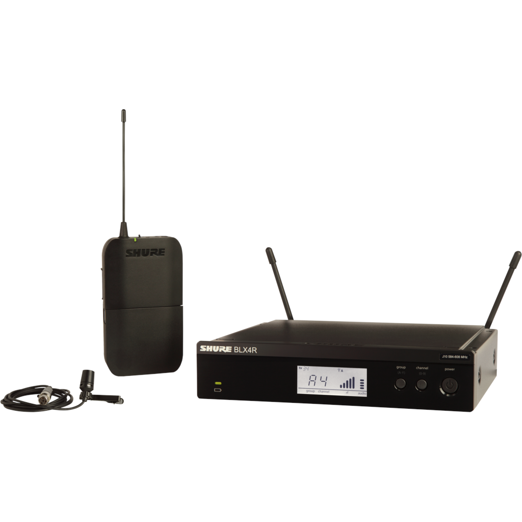 Shure BLX14RE/CVL-K14 draadloos dasspeld systeem (614- 638 MHz)