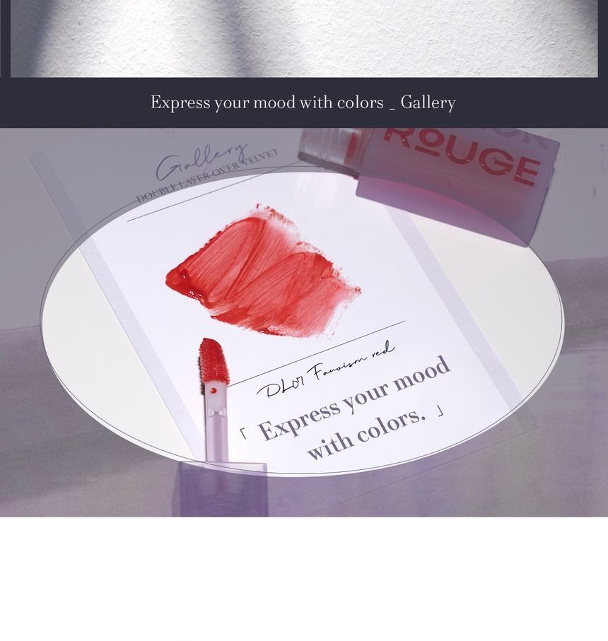 BLACK ROUGE - Dubbele laag over Velvet Tint Gallery Edition - 8 kleuren