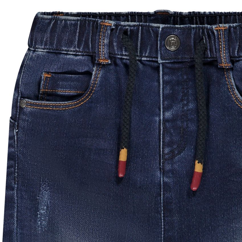 Jean denim like avec broderies pour bébé garçon - Bleu moyen