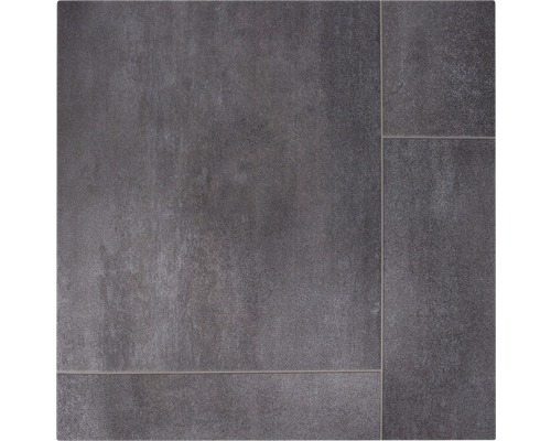 PVC vloer Miami tegellook bruingrijs 200 cm breed (per meter verkocht)