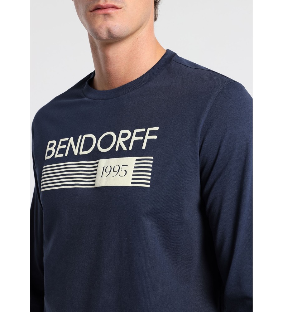 Camiseta de manga comprida Bendorff azul marinho