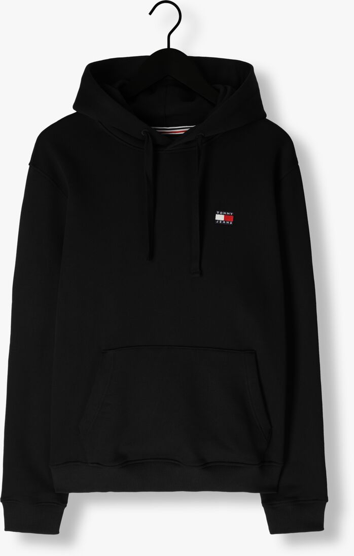 TOMMY JEANS zwarte tommy jeans trui tjm reg badge hoodie ext