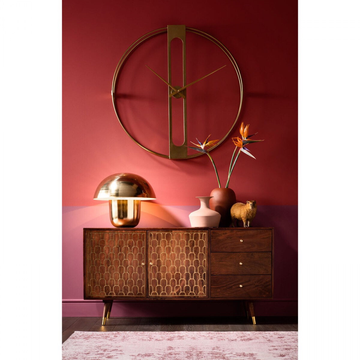 Kare Design Muskat Dressoir 2-Deurs|3-Laden - Mangohout
