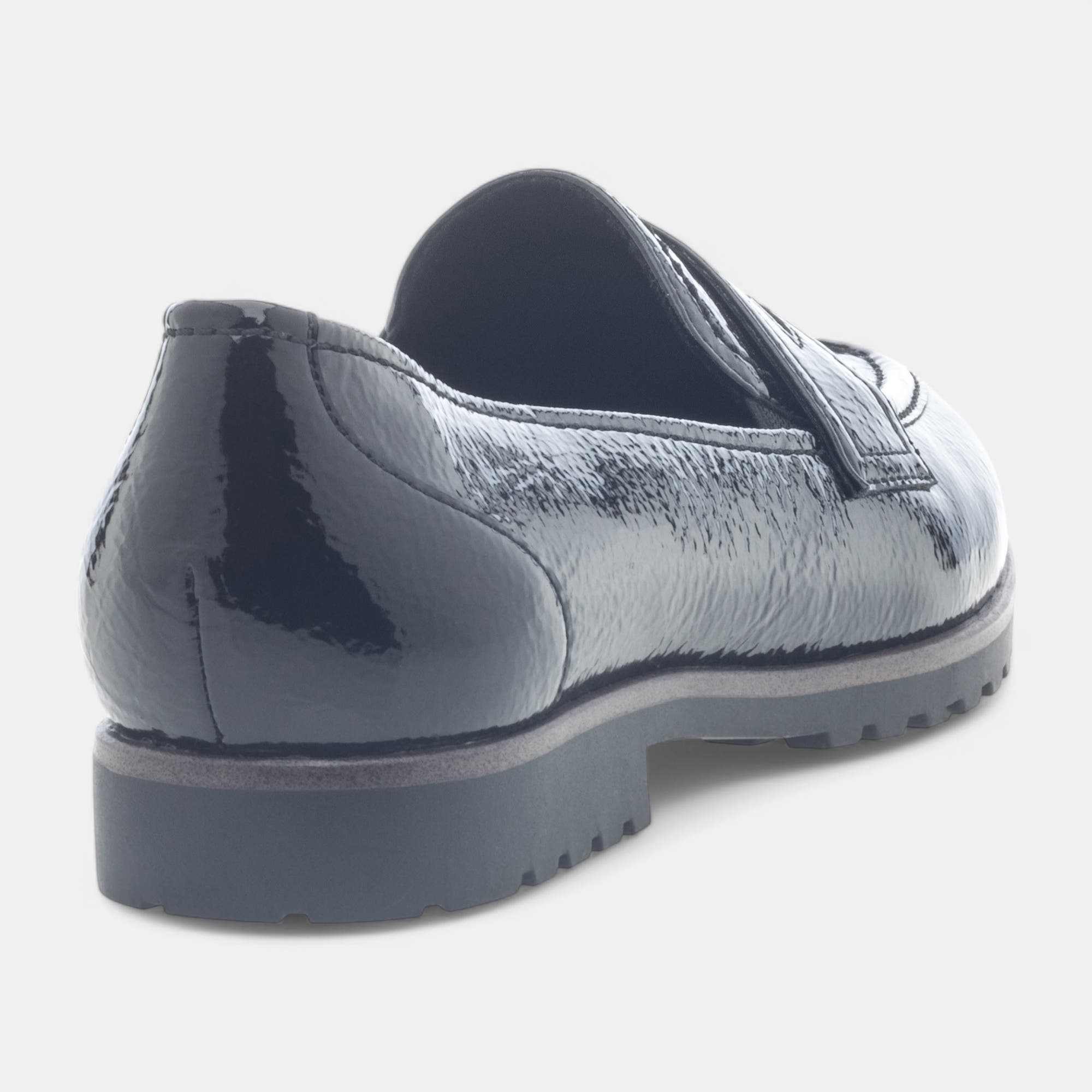 Mocassins Femme noir vernis