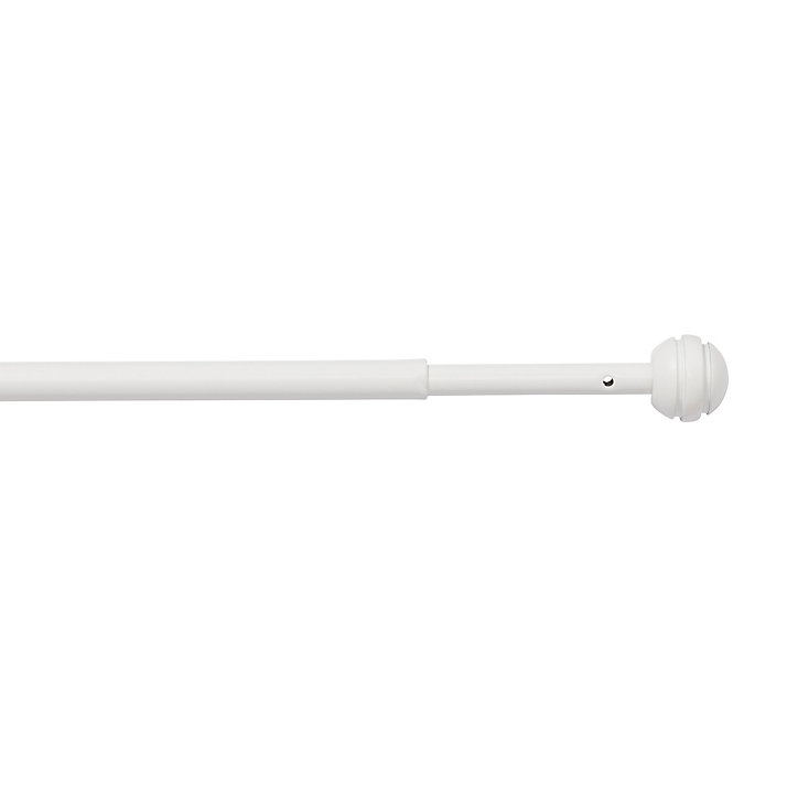 Kit barre de rideau GoodHome embout boule 70/100 Dokos Mat