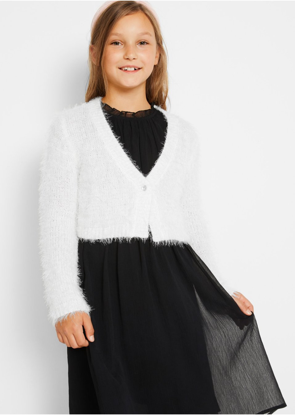 Boléro duveteux fille