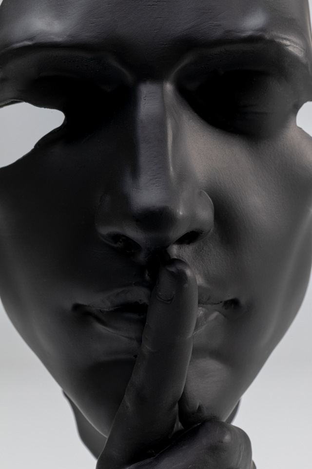 Kare Design Dekoobjekt »Deko Objekt Quiet Face Schwarz 31cm«
