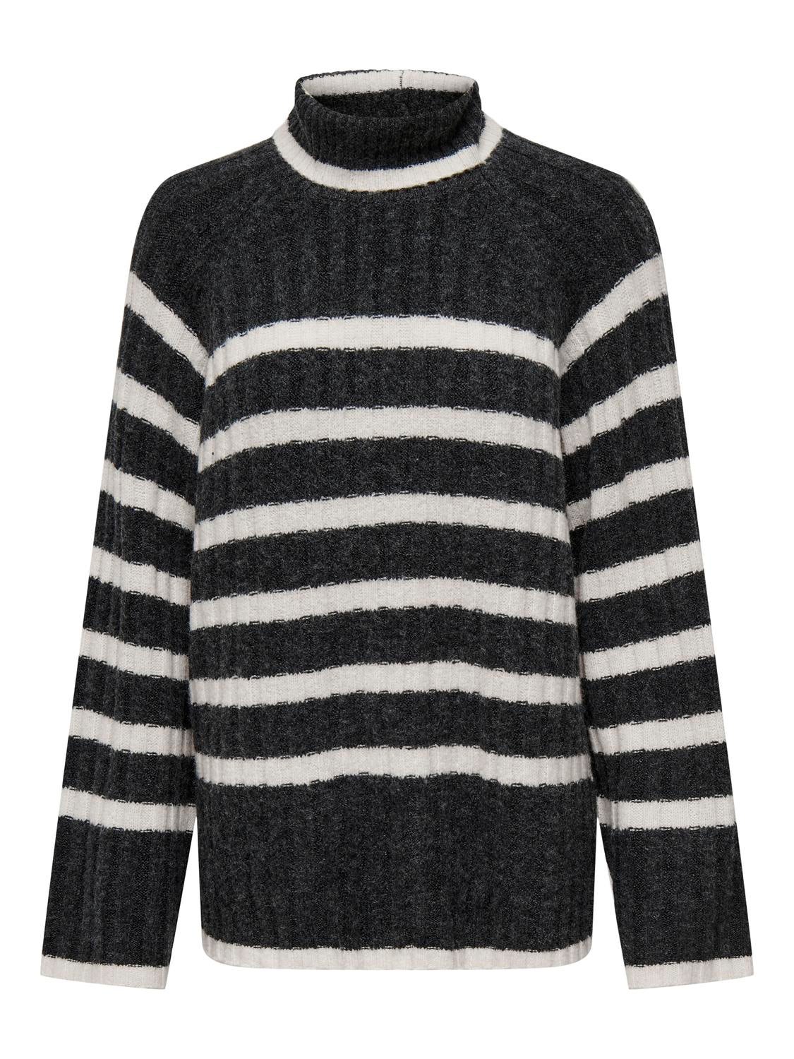 JDYMILEY Strickpullover Dark Grey Melange
