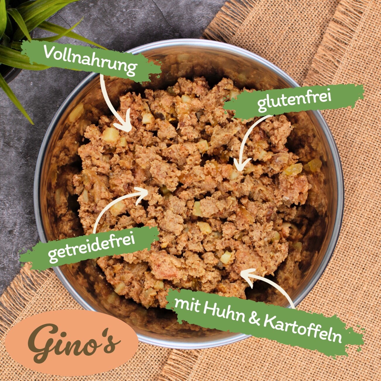 Lyra Pet Lecker.Pet Gino's, Josie's & Luna's Saftige Fleischmahlzeit Hunde Nassfutter Mix Vollnahrung