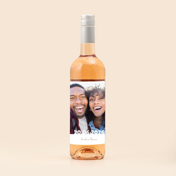 Condado Real | Tempranillo Rosado | Love met eigen foto en tekst | 750 ml