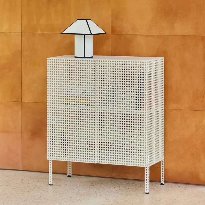 HAY - Perforated Cabinet L, eggshell