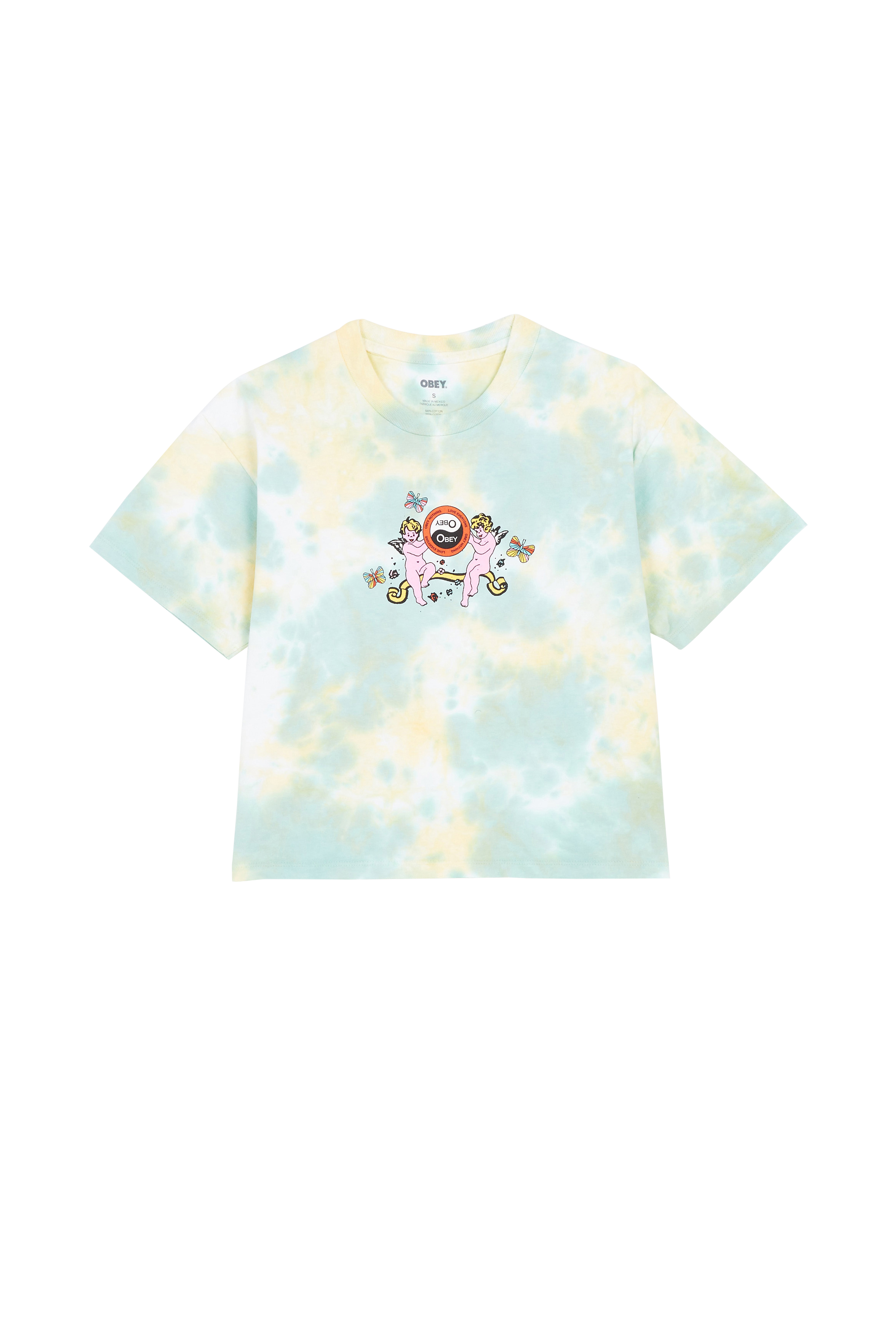 OBEY T-shirt NOTHING LOVE EVERYONE Vert