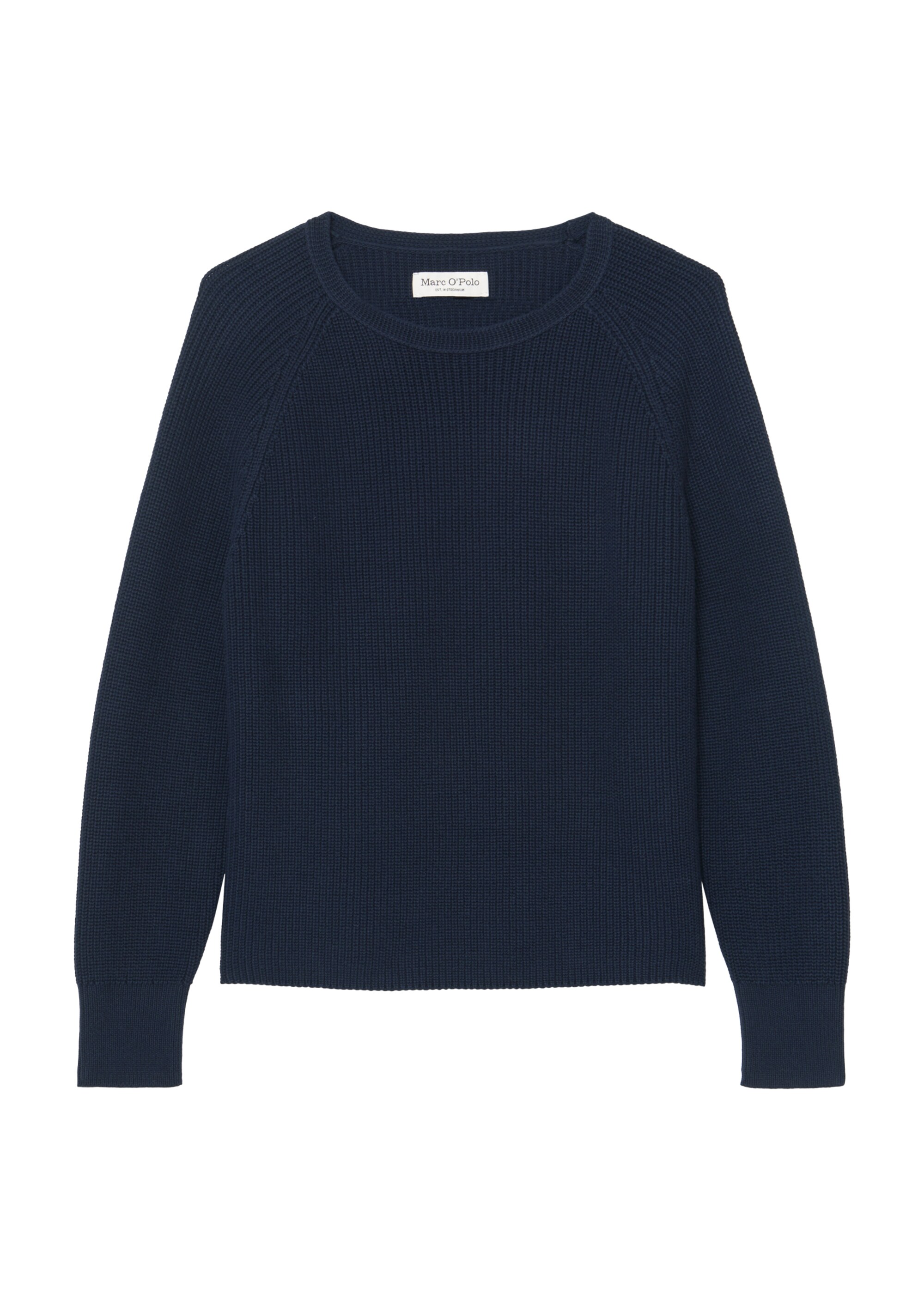 Rundhals-Strickpullover slightly cropped aus Heavy-Weight-Organic-Cotton