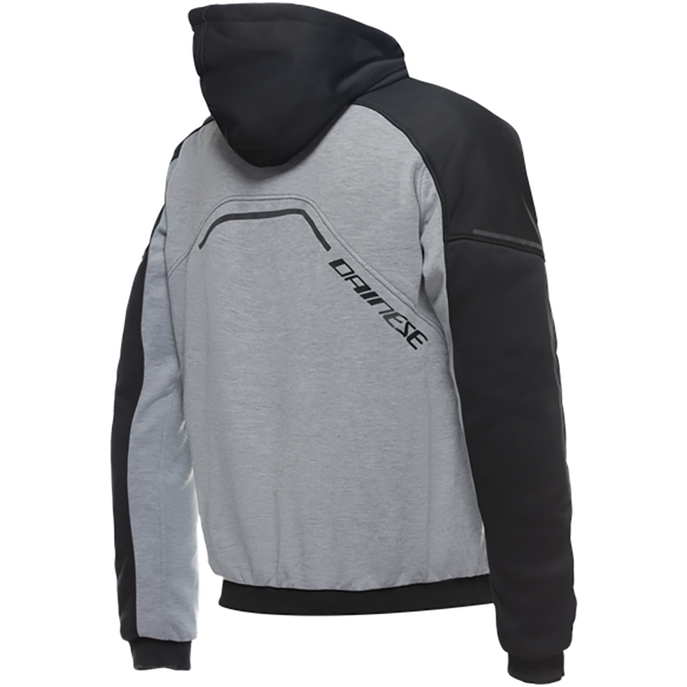 Dainese - Sweat Daemon-x Safety Full Zip Gris / Noir / Rouge fluo