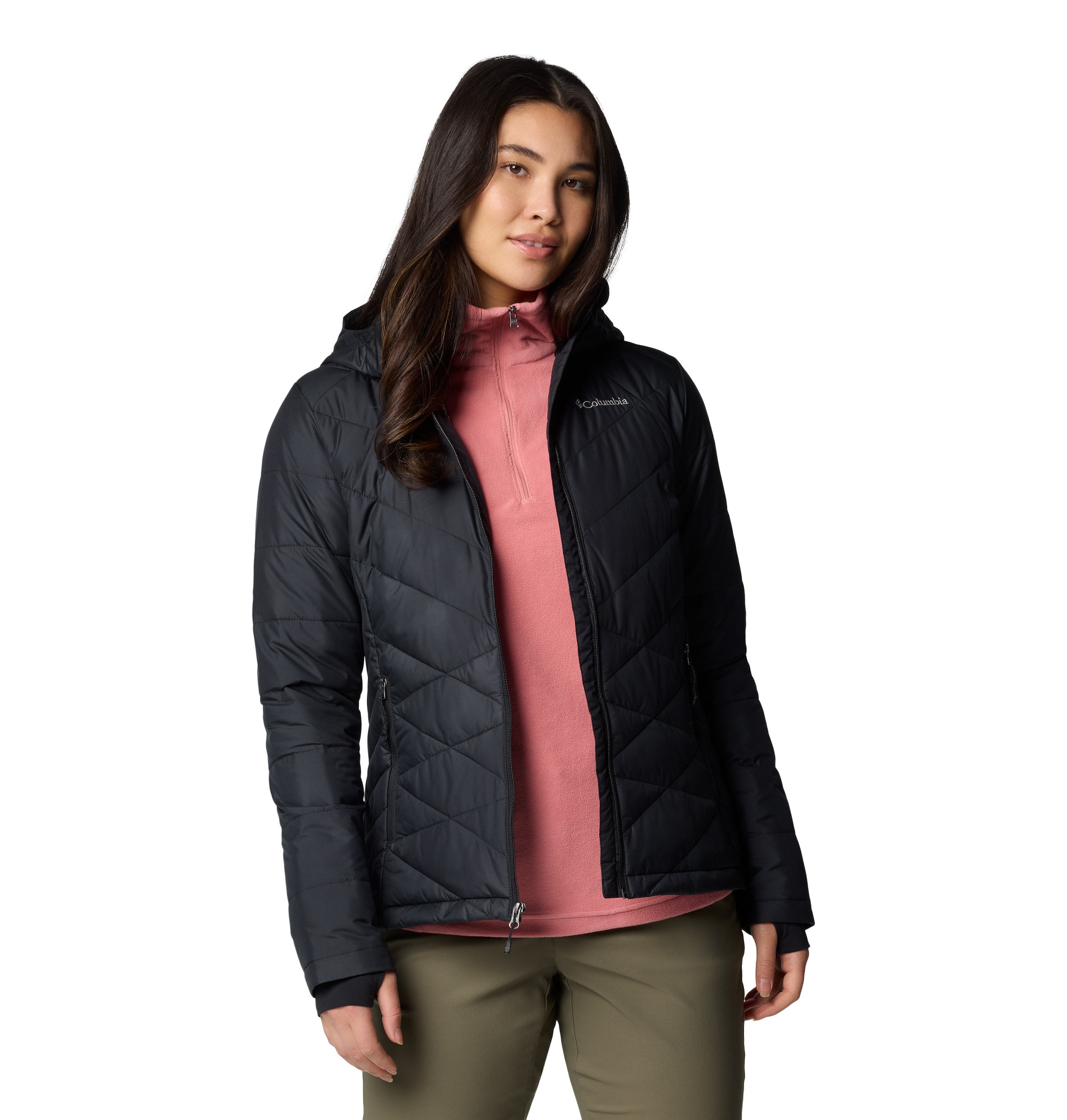 Columbia Steppjacke »HEAVENLY HOODED JACKET« 1 Stk. tlg. mitKapuze