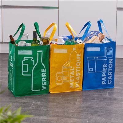 Ensemble 3 sacs de tri