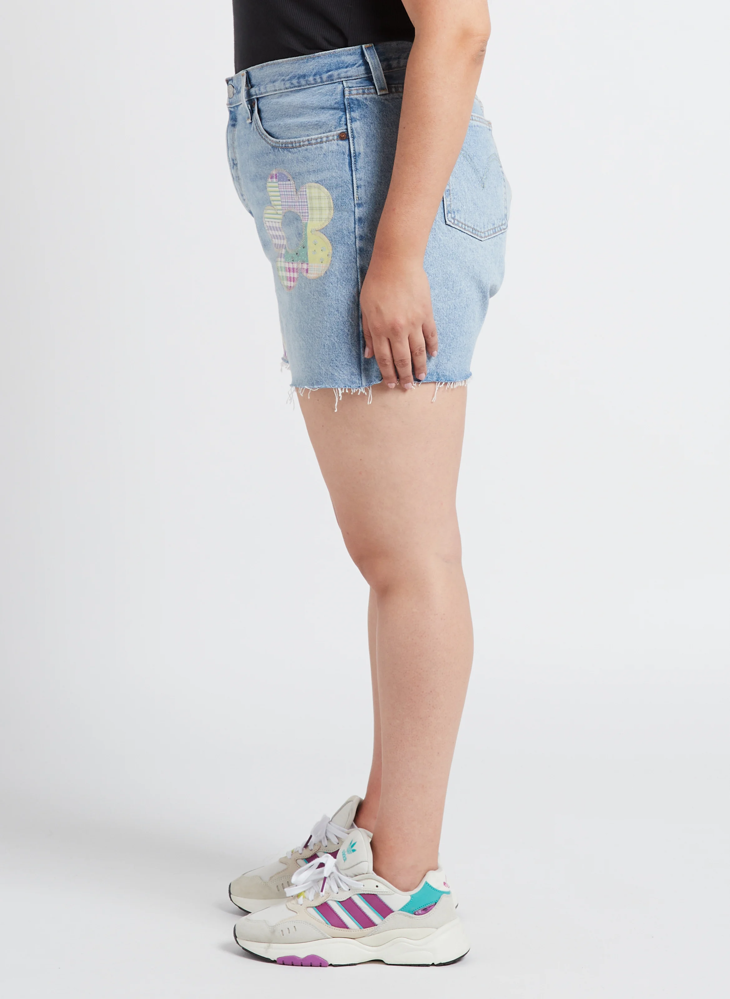 PL 501 HIGH RISE SHORT - Short en jean taille haute | Jean Délavé