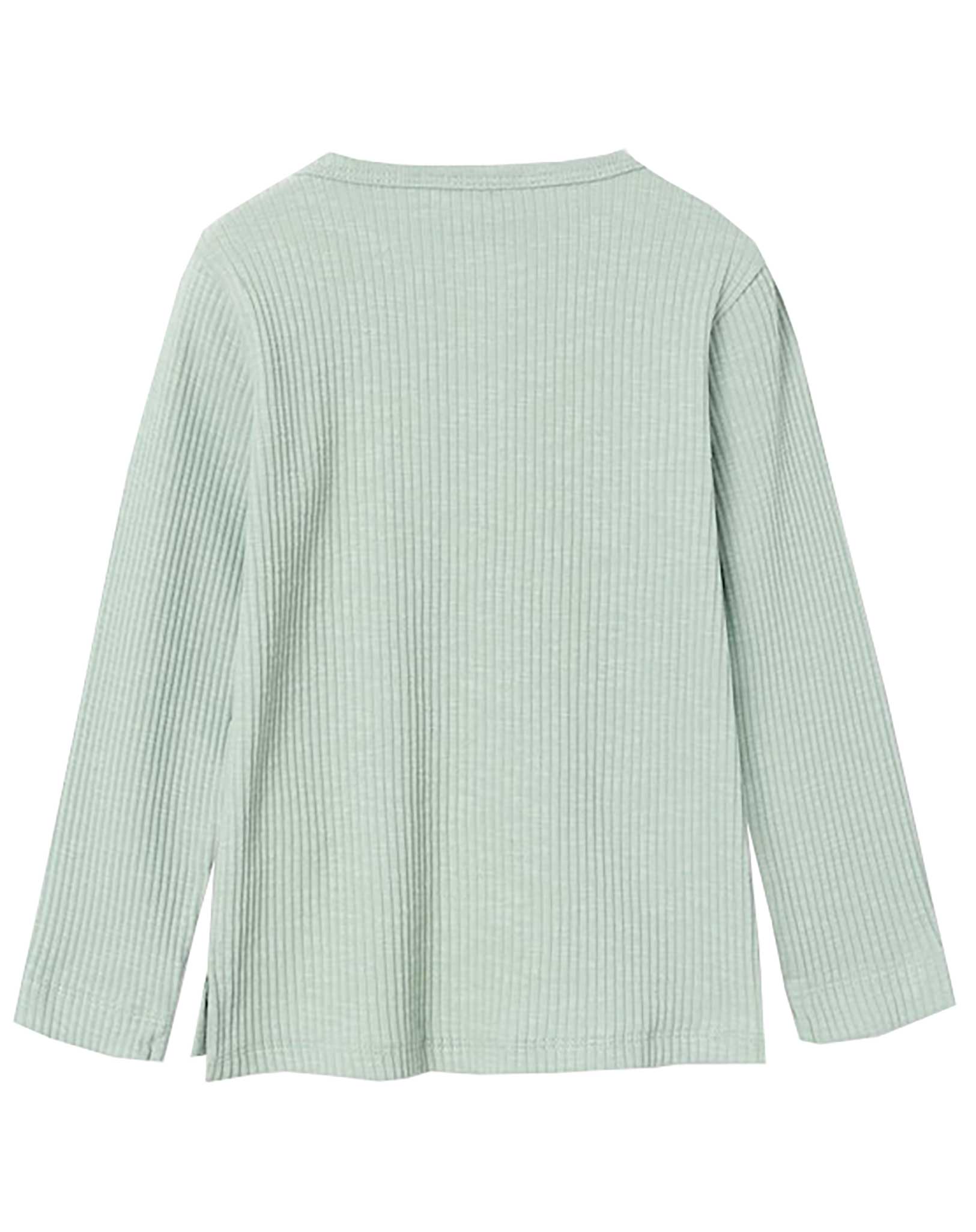 Langarmshirt NMMRAJO BUTTONS in jadeite