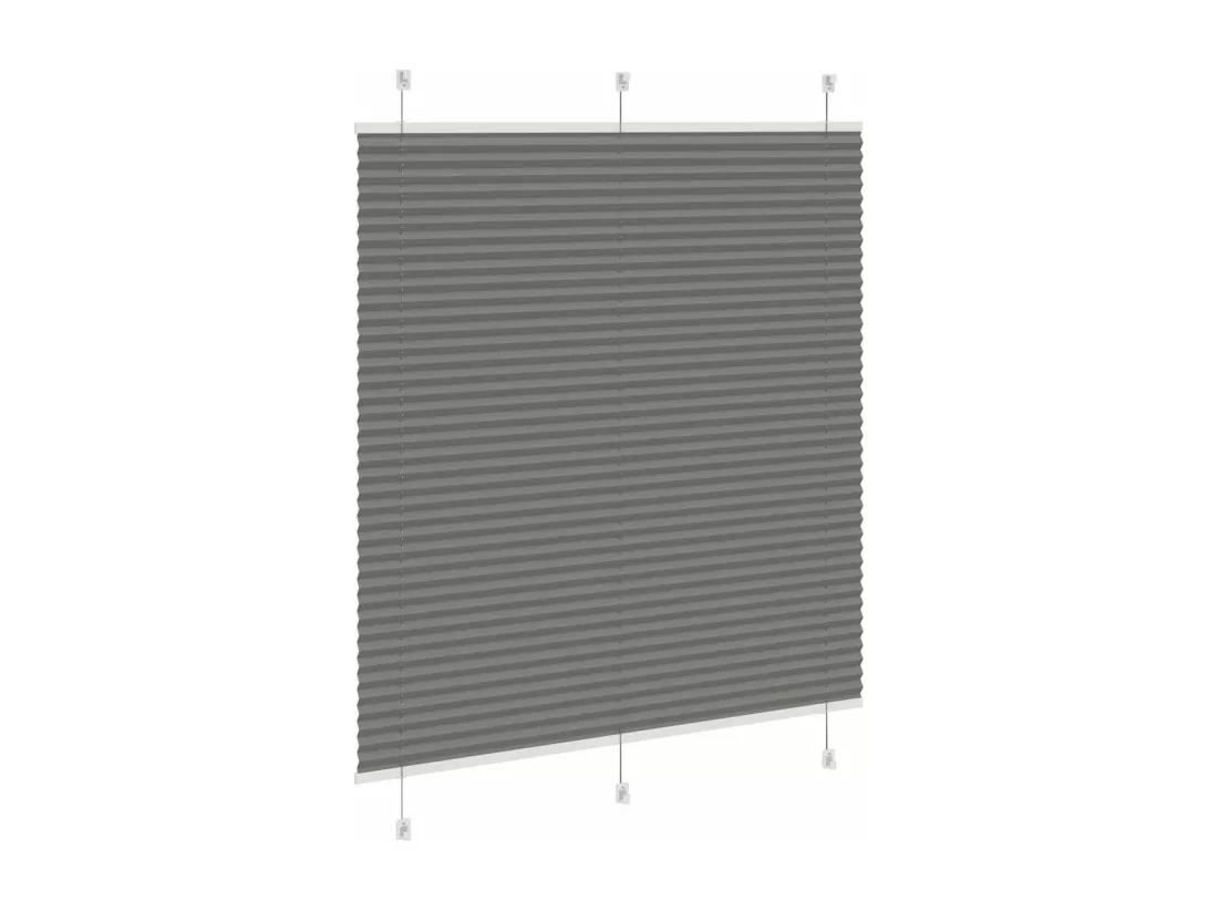 Store plissé anthracite 115x150 cm largeur du tissu 114,4 cm