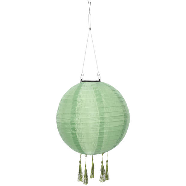 Blokker Solar Lampion Rond - 30 cm - Groen