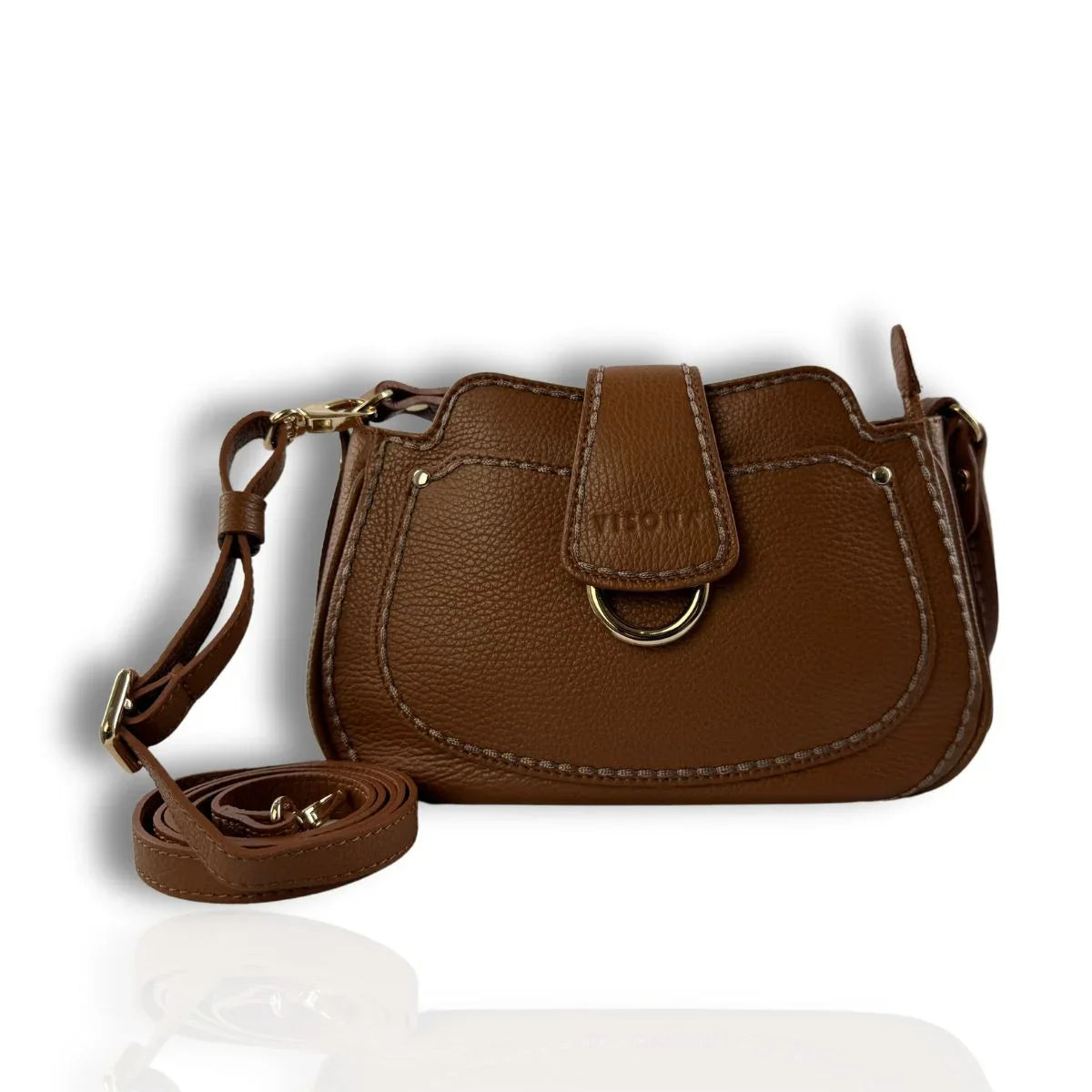 Plinio Visona | 23500 | Leren schoudertas