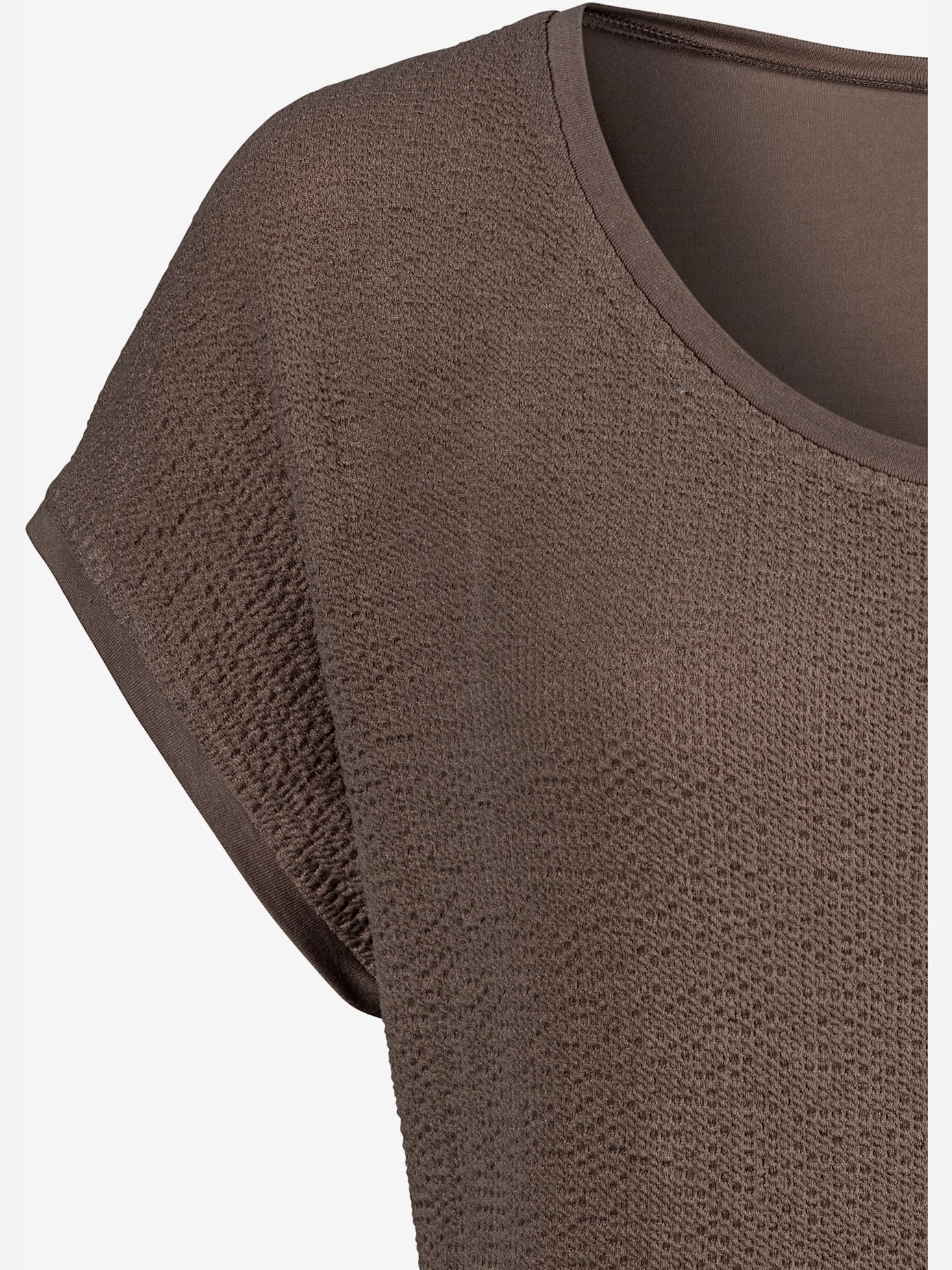 T-shirt mélange de matières extensible en viscose agréable