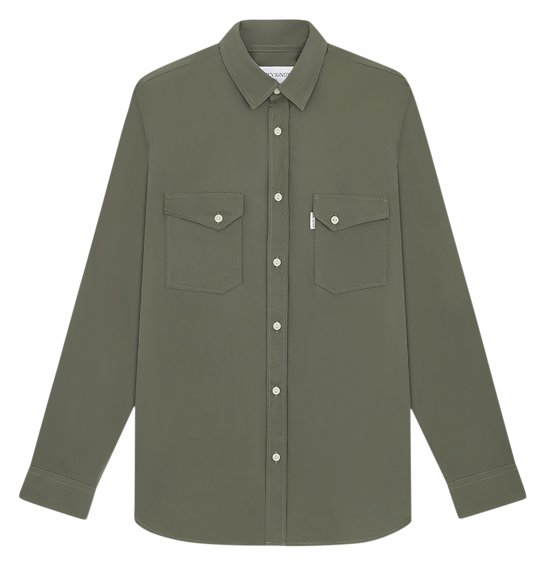 MEXICO - Chemise regular en coton bio | Kaki
