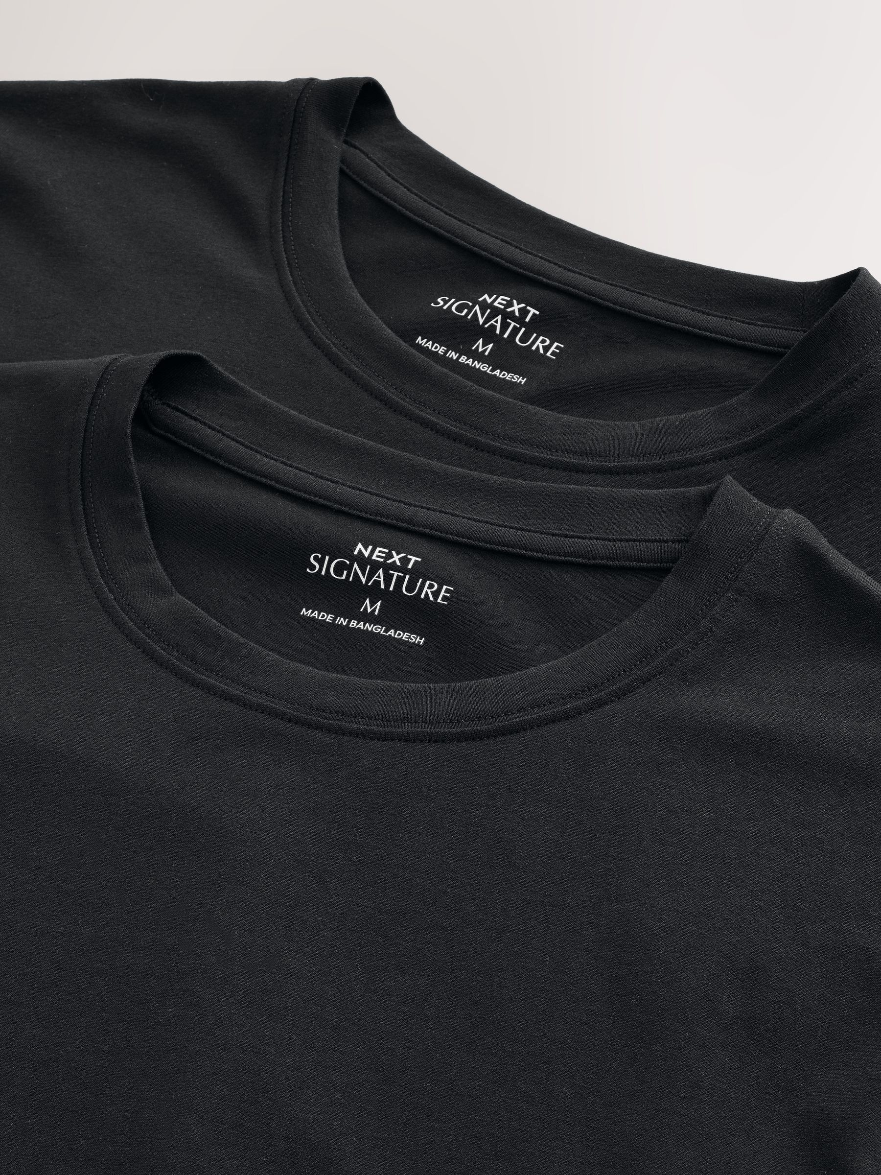 Zwart - Verpakking van 2 - Comfort T-shirt