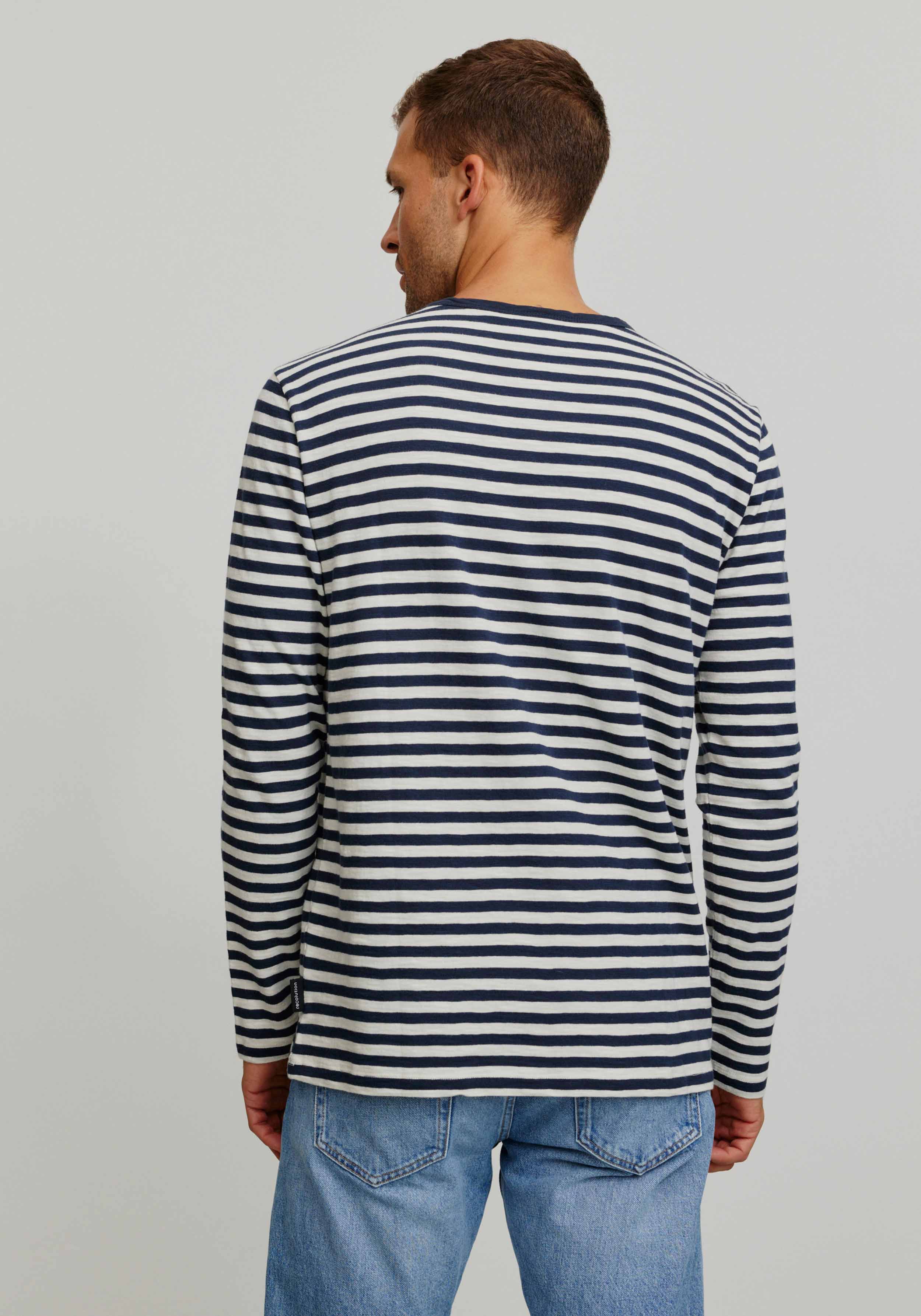 Recolution Longsleeve Maca Stripes Dark Navy