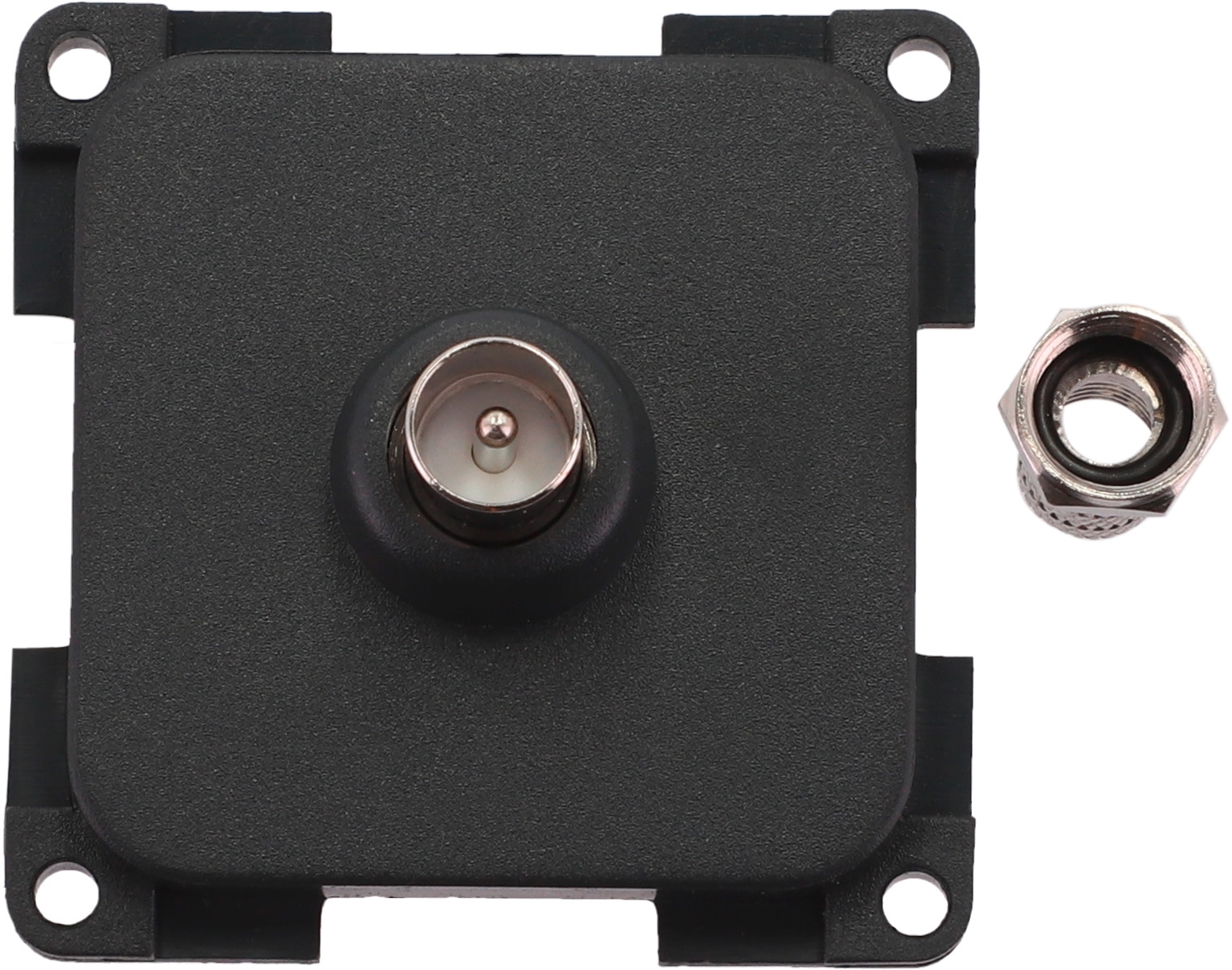 Inprojal System 10.000 Steckdose TV  7 mm schiefergrau RTV
