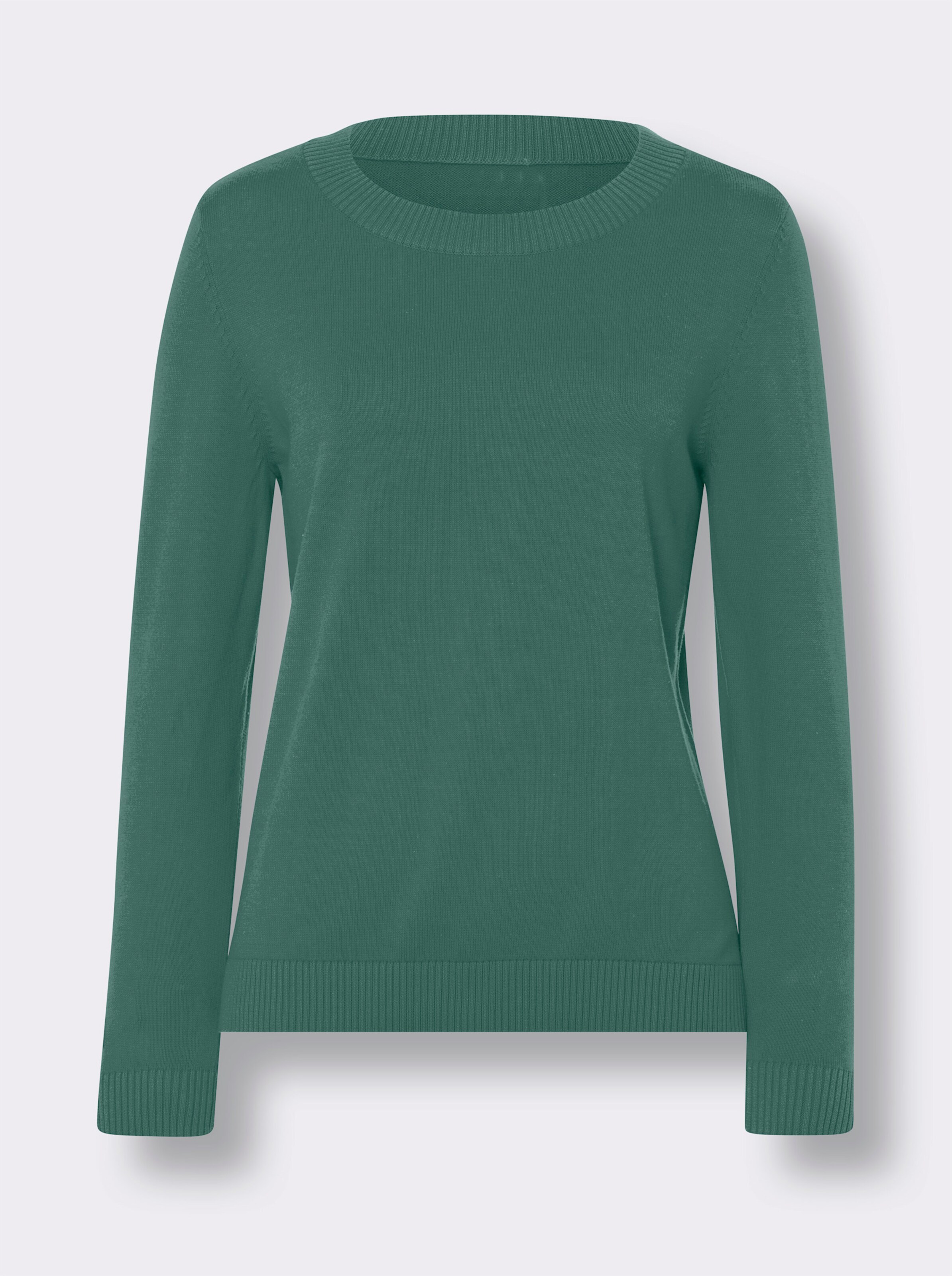 Langarm-Pullover aus reiner Baumwolle