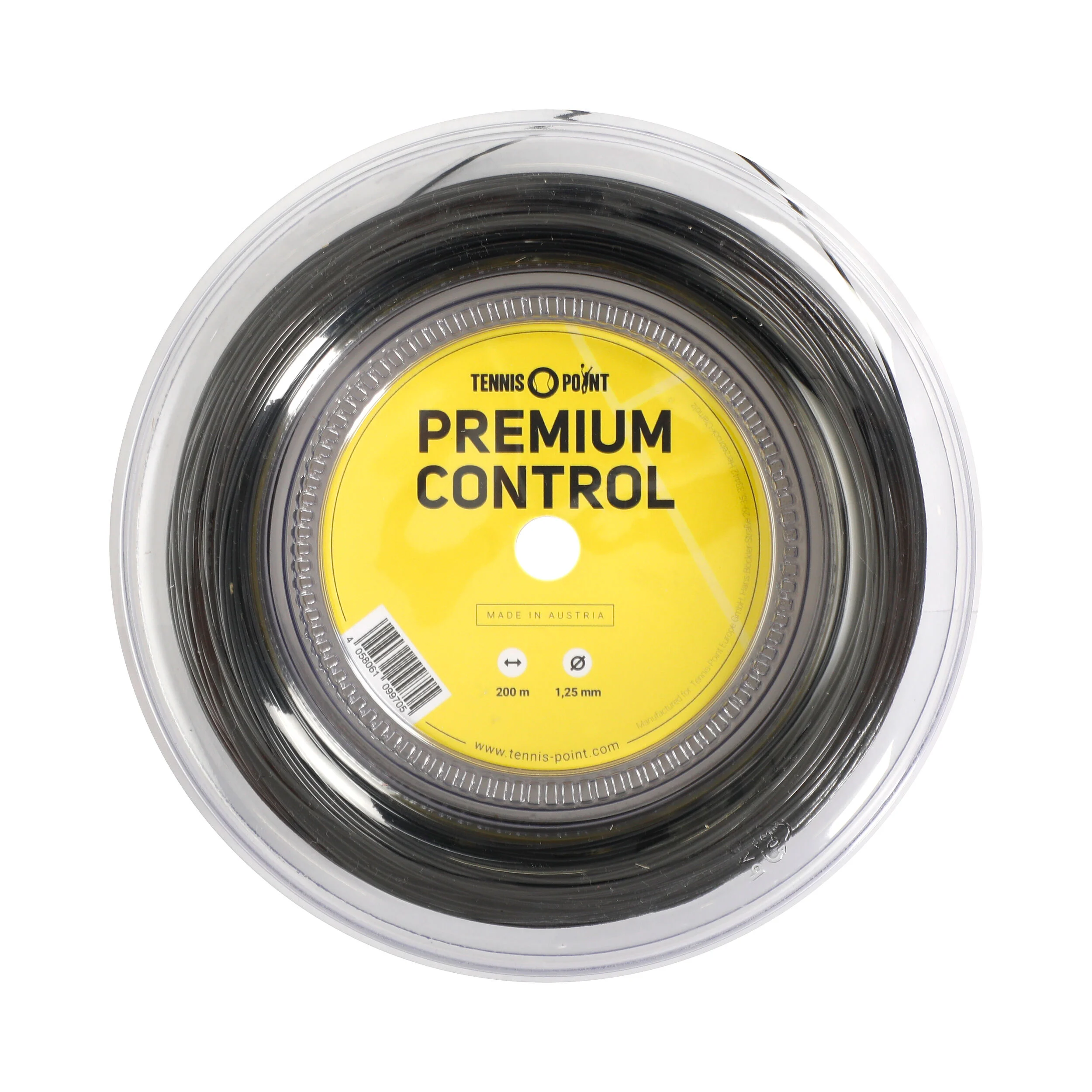 Tennis-Point Premium Control Bobine Cordage 200m - Noir