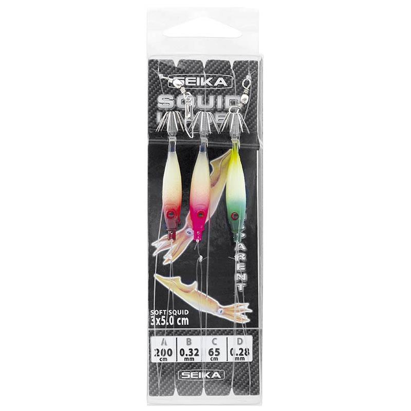 Turlutte Seika Predator Fishing Squid Leader Silk