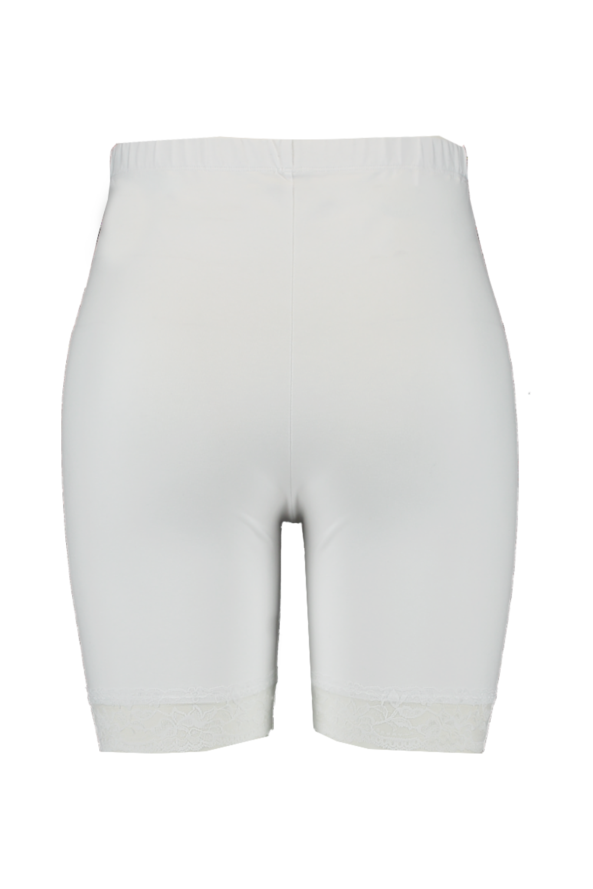 Korte legging met kant Wit