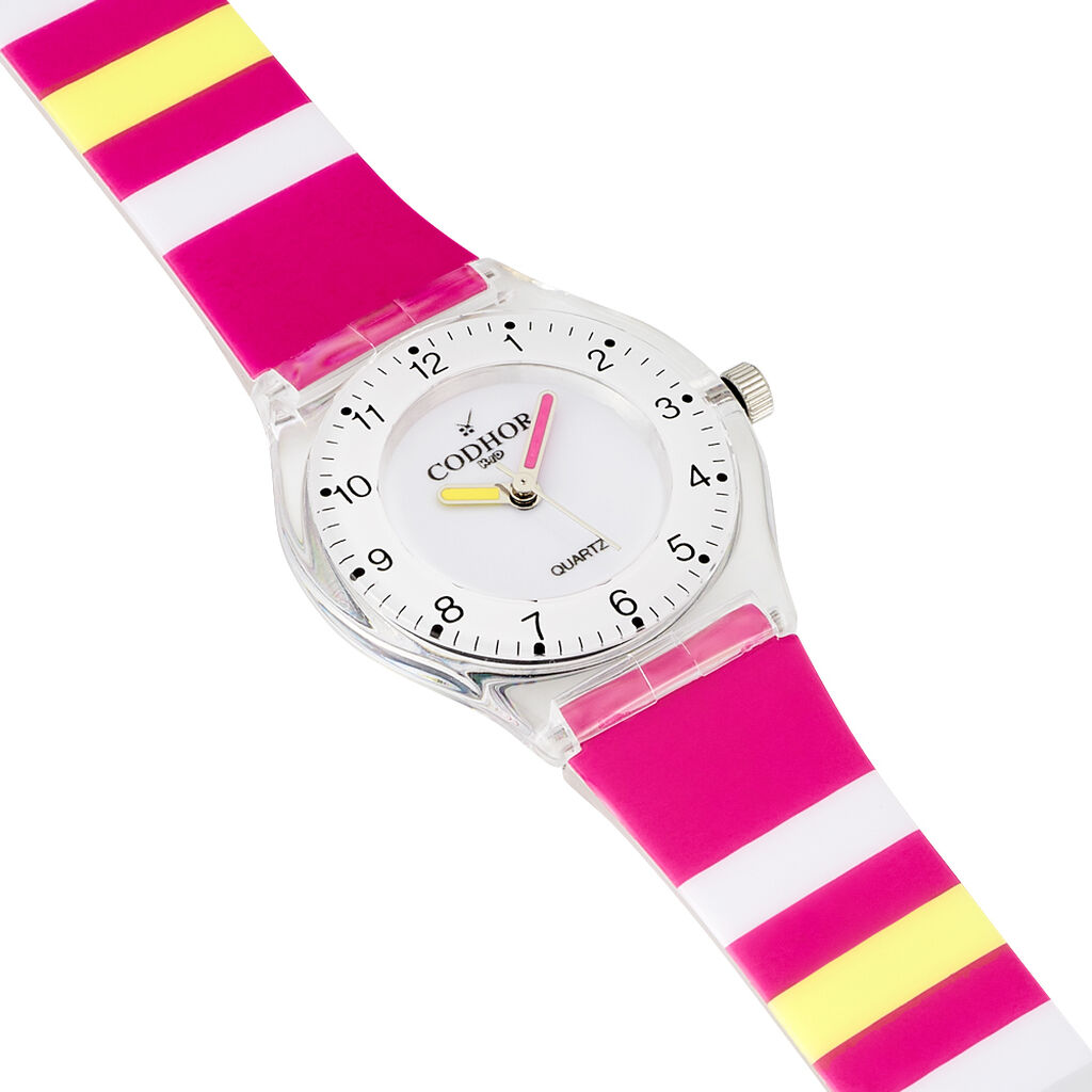 Montre Codhor Kid Rayure Blanc