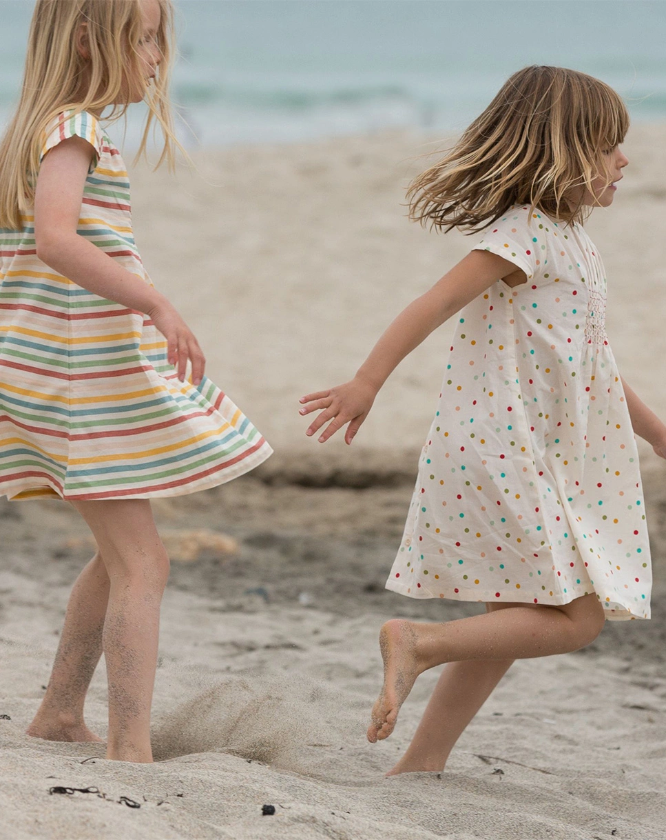 Kurzarmkleid RAINBOW SPOTS in bunt