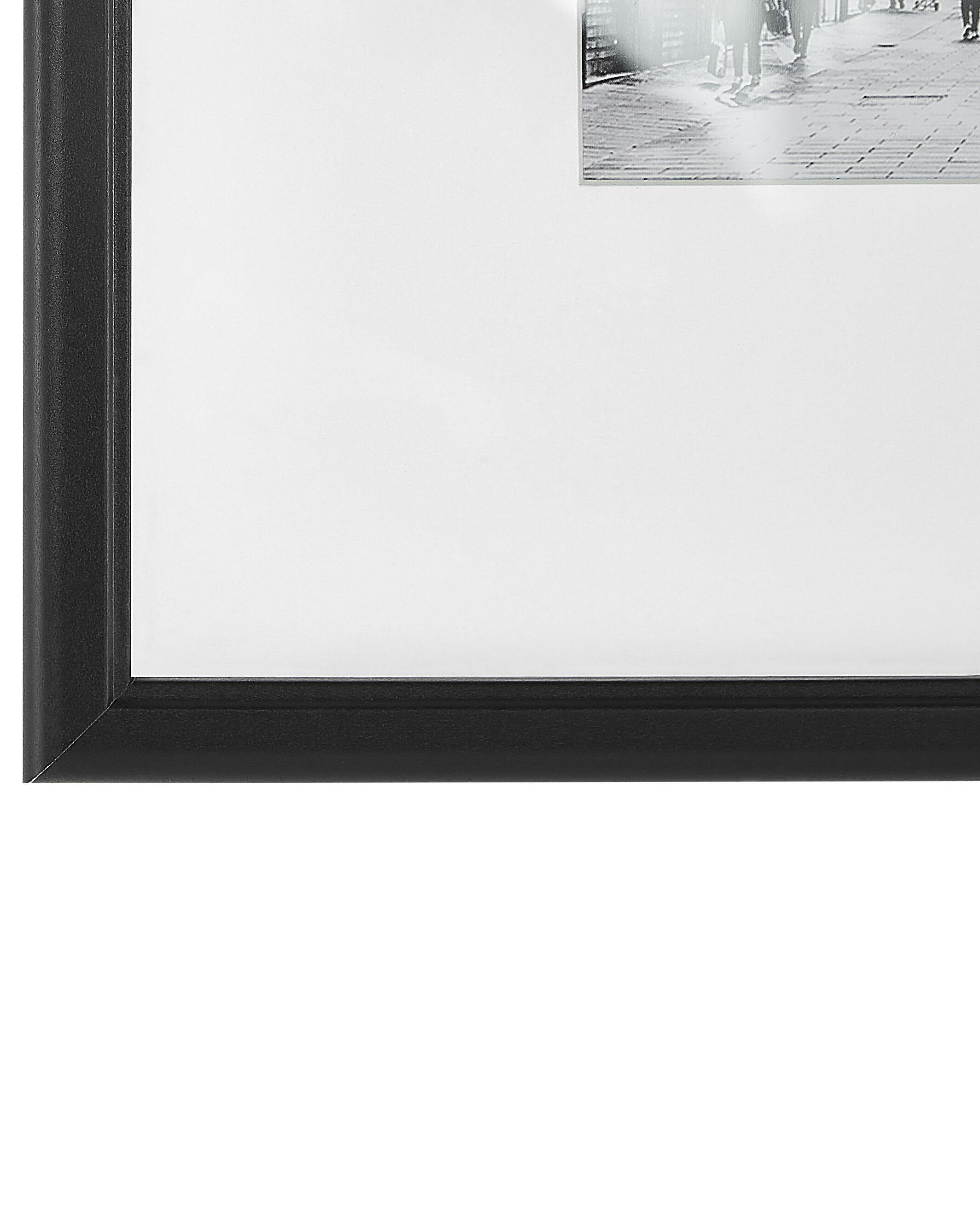 Set van 7 fotolijsten ZINARE Stedelijk motief Zwart