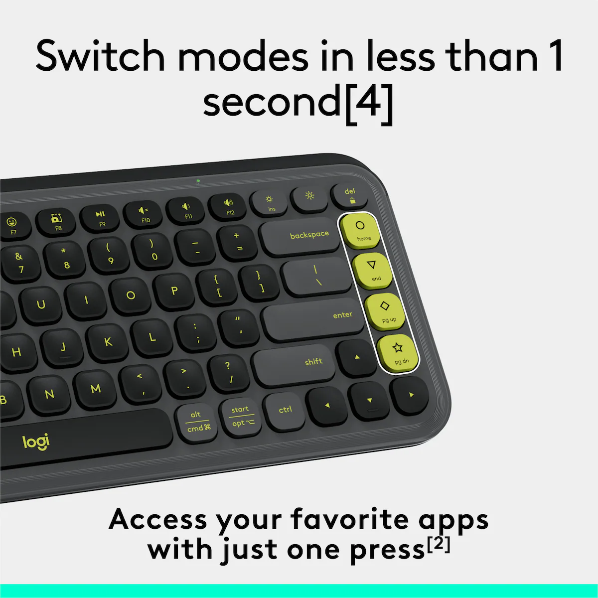 Logitech Pop Icon tastatur (graphite)