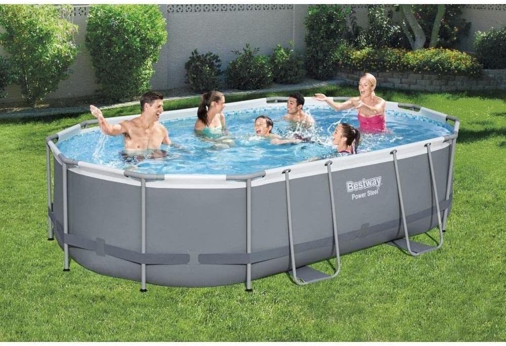 Bestway 56448-3 488x305x107 cm Power Steel Aufstellpool