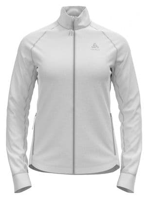 Polaire Veste Zippé Femme Odlo Berra Blanc