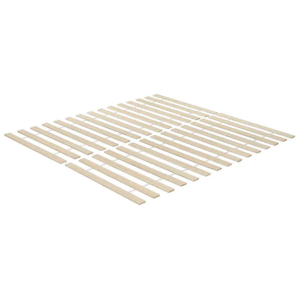 OLENDON - Tweepersoonsbed - Lichtbruin - 140 x 200 cm - Dennenhout